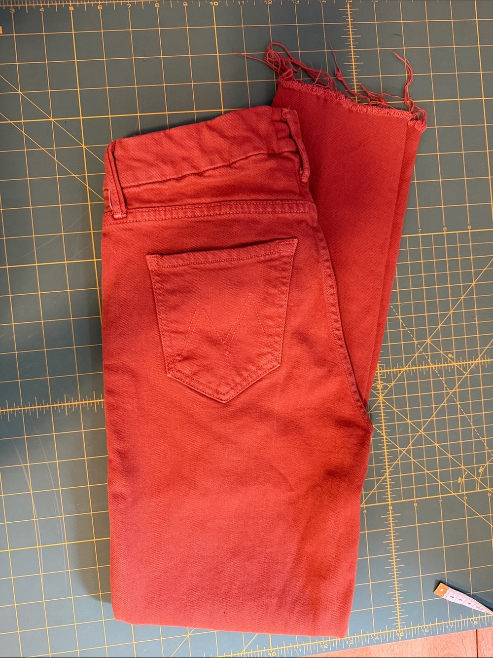 MOTHER High-Rise Rust Corduroy Jeans - Picture 4 of 4